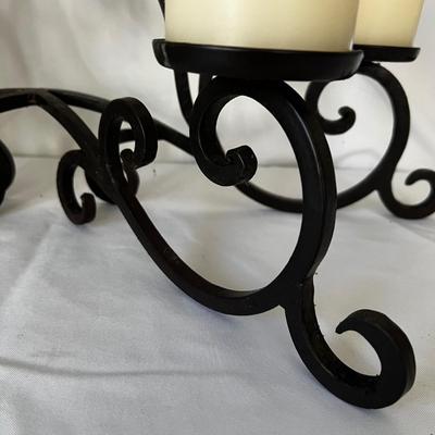 Iron Candle Holder Stand With Extra Candles (DR-RG)