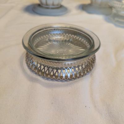 A Nice Variety of Pillar Candles and Holders