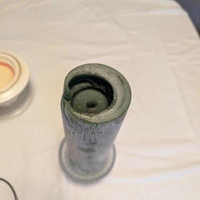 A Nice Variety of Pillar Candles and Holders