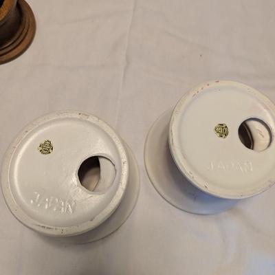 A Nice Variety of Pillar Candles and Holders