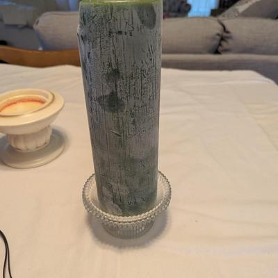 A Nice Variety of Pillar Candles and Holders