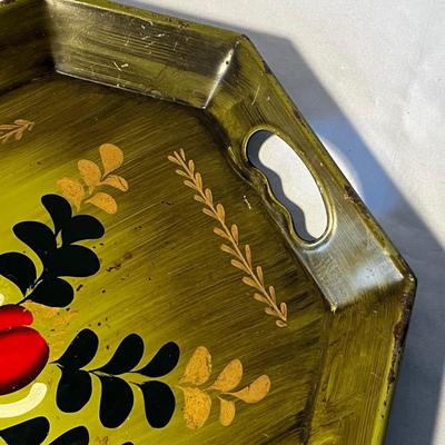 Hand Painted Large Metal Trays (K-RG)
