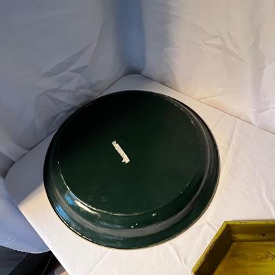 Hand Painted Large Metal Trays (K-RG)