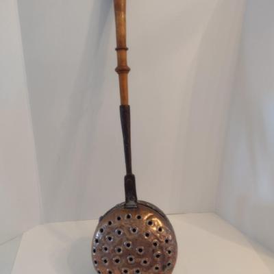 Antique Copper Bed Warming Pan