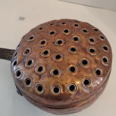 Antique Copper Bed Warming Pan