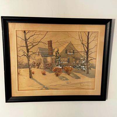 Original Signed Watercolor Painting (D-RG)