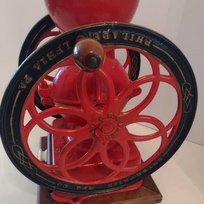 Antique Cast Iron #5 Enterprise Coffee Bean Grinder in Working Condition