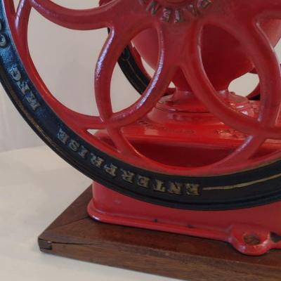 Antique Cast Iron #5 Enterprise Coffee Bean Grinder in Working Condition