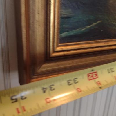 W. G. Keyworth 19th Century Clipper Ship Framed Painting with Accent Light