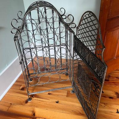Metal Wine Rack Cabinet