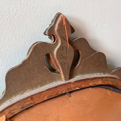 Vintage Gilt Wood Rococo-Style Mirror