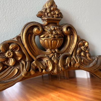 Vintage Gilt Wood Rococo-Style Mirror