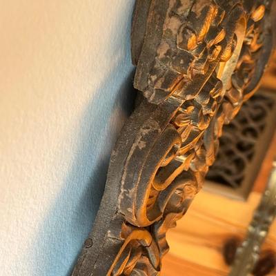 Vintage Gilt Wood Rococo-Style Mirror