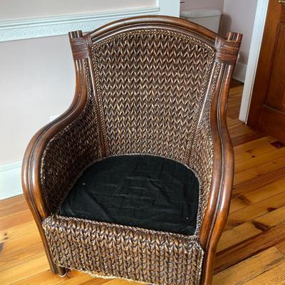Vintage Pier 1 Wicker Arm Chair
