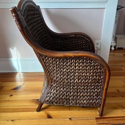 Vintage Pier 1 Wicker Arm Chair