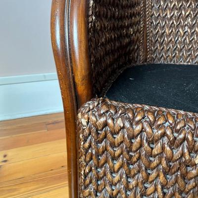 Vintage Pier 1 Wicker Arm Chair