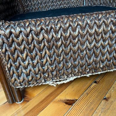 Vintage Pier 1 Wicker Arm Chair