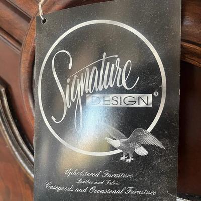 Sale Photo Thumbnail #168: Ashley Signature Design king bed; with mattress; head 77.5" x 84", foot 50" x 84"; good condition; also available as frame only