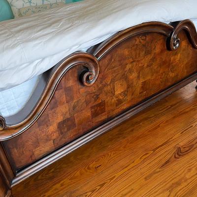 Sale Photo Thumbnail #160: Ashley Signature Design king bed; with mattress; head 77.5" x 84", foot 50" x 84"; good condition; also available as frame only