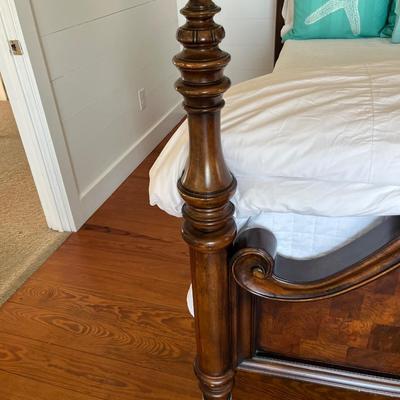 Sale Photo Thumbnail #159: Ashley Signature Design king bed; with mattress; head 77.5" x 84", foot 50" x 84"; good condition; also available as frame only