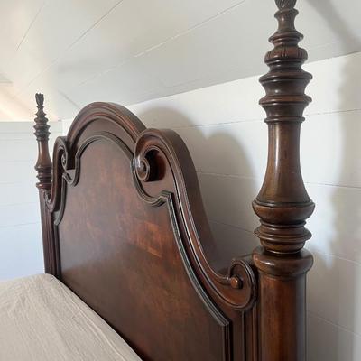 Sale Photo Thumbnail #165: Ashley Signature Design king bed; with mattress; head 77.5" x 84", foot 50" x 84"; good condition; also available as frame only