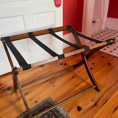 Sale Photo Thumbnail #170: Two vintage luggage racks