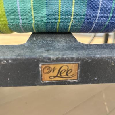 Sale Photo Thumbnail #212: O.W. Lee cast aluminum sofa w/ cushions; approx. 81.5" x 32", 40"H back; good condition