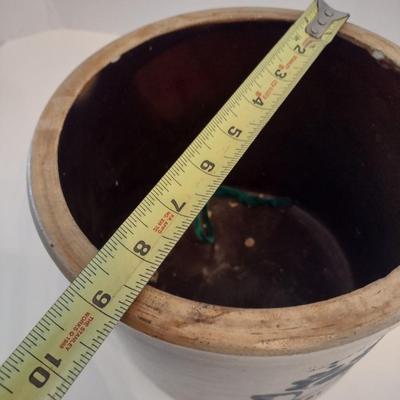 Antique Salt Glaze Stoneware Pottery Crock Possible Fort Edward, NY Origin