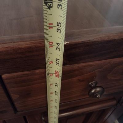 Vintage Walnut Dry Sink Bar Solid Wood Ethan Allen