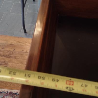 Vintage Walnut Dry Sink Bar Solid Wood Ethan Allen