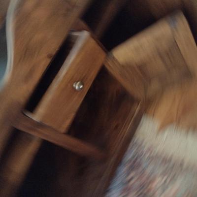 Vintage Walnut Dry Sink Bar Solid Wood Ethan Allen