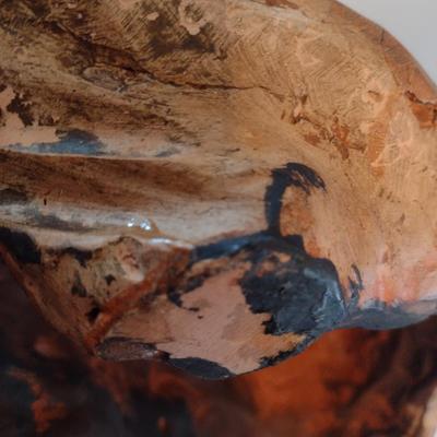 Large Beth Gore Clay Pottery Bust Sculpture of Girl in Bonnett Rodin Inspiration 1981