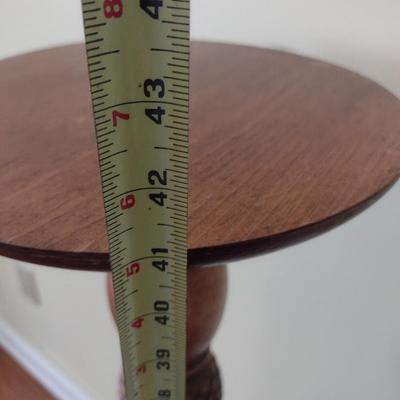 Shaped Wood Post Fern Stand