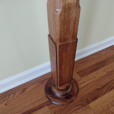 Shaped Wood Post Fern Stand