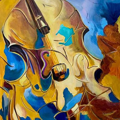 "Alan's melody"-Oil on canvas