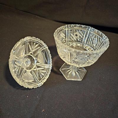 Assortment of American Brilliant Cut Lead Crystal Glass Pieces (LR-JS)