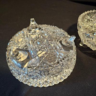 Assortment of American Brilliant Cut Lead Crystal Glass Pieces (LR-JS)