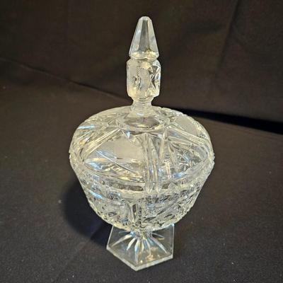 Assortment of American Brilliant Cut Lead Crystal Glass Pieces (LR-JS)