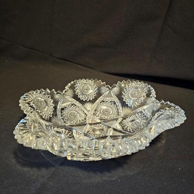 Assortment of American Brilliant Cut Lead Crystal Glass Pieces (LR-JS)