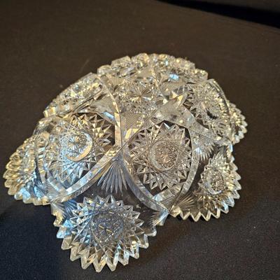 Assortment of American Brilliant Cut Lead Crystal Glass Pieces (LR-JS)