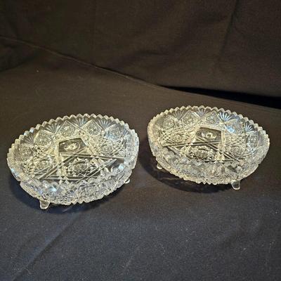 Assortment of American Brilliant Cut Lead Crystal Glass Pieces (LR-JS)