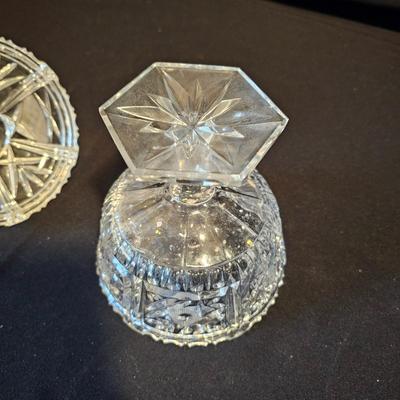 Assortment of American Brilliant Cut Lead Crystal Glass Pieces (LR-JS)