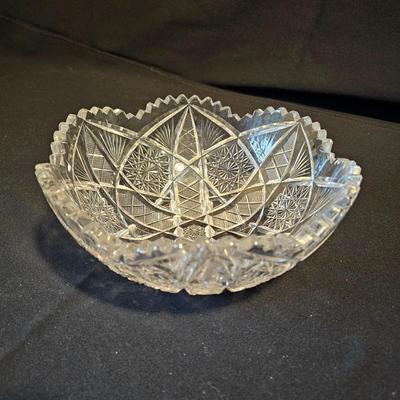 Assortment of American Brilliant Cut Lead Crystal Glass Pieces (LR-JS)