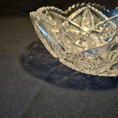 Assortment of American Brilliant Cut Lead Crystal Glass Pieces (LR-JS)