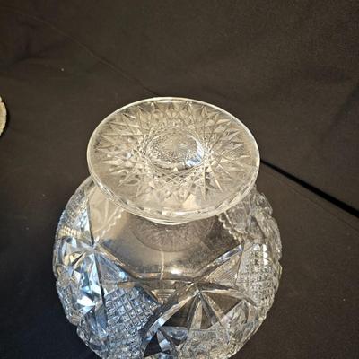 Assortment of American Brilliant Cut Lead Crystal Glass Pieces (LR-JS)