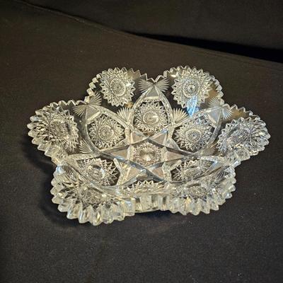 Assortment of American Brilliant Cut Lead Crystal Glass Pieces (LR-JS)