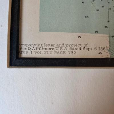 Vintage Chart of Cape Fear River & Port of Wilmington, N.C. (D-JS)