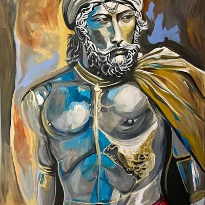 "Aries"-Acrylic on canvas