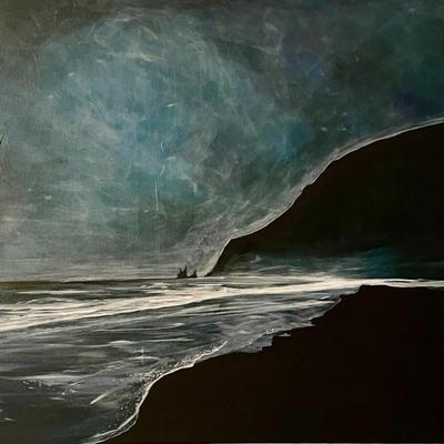 "Ancient Resident"- Acrylic on canvas