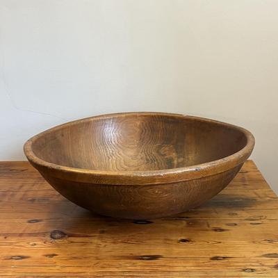 Large Wooden Dough Bowl (B2-SF)